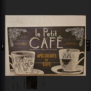 Black and White wooden  coffee lovers sign